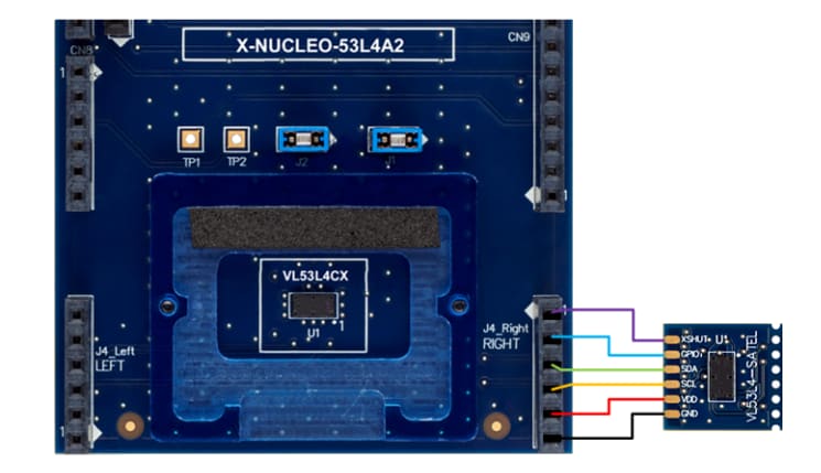 STMicroelectronics Carte d'extension X-NUCLEO-53L4A2